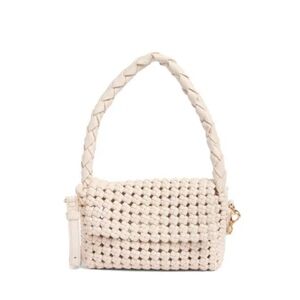 Urban Expressions | Braided Top Handle Satchel | Oat Milk Color